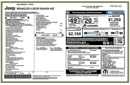 2025 Jeep Wrangler 4xe Sahara