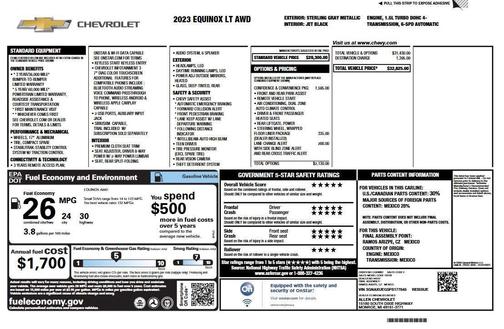 Sterling Gray Metallic 2023 Chevrolet Equinox 1LT