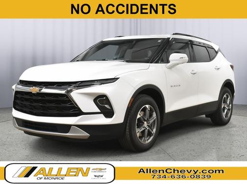 Summit White 2024 Chevrolet Blazer 3LT