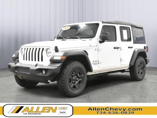 Bright White Clearcoat 2019 Jeep Wrangler Unlimited Sport