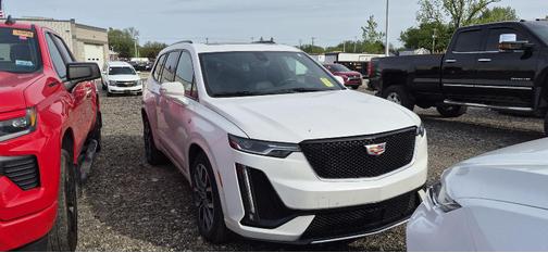 Crystal White Tricoat 2025 Cadillac XT6 Sport AWD