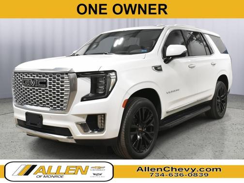 Summit White 2021 GMC Yukon SLT