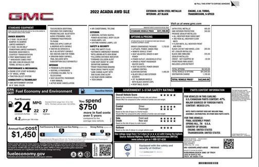 2022 GMC Acadia AWD SLE