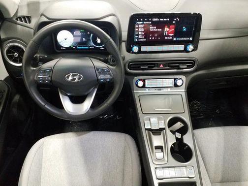 Lunar White 2023 Hyundai KONA EV SEL