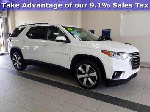 Summit White 2020 Chevrolet Traverse LT Leather