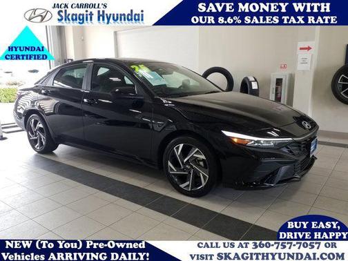 Abyss Black 2025 Hyundai ELANTRA HEV SEL Sport