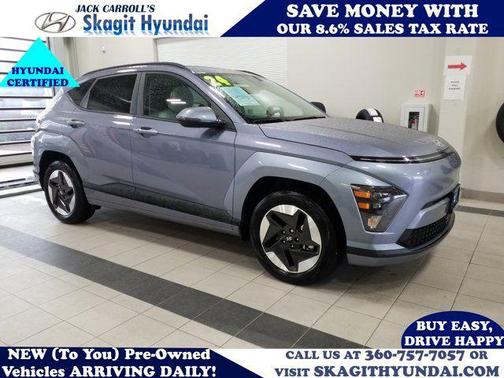 Meta Blue Pearl 2024 Hyundai KONA EV SEL