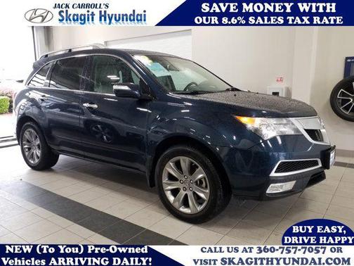 Bali Blue Pearl 2012 Acura MDX 3.7L