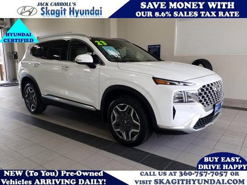 Serenity White Pearl 2023 Hyundai SANTA FE Limited
