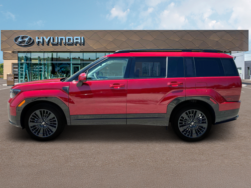 Ultimate Red 2025 Hyundai SANTA FE HEV Calligraphy