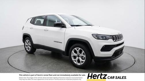 Bright White Clearcoat 2025 Jeep Compass Latitude