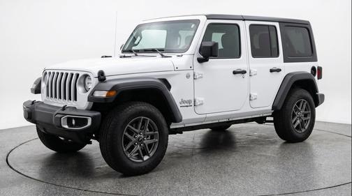 Bright White Clearcoat 2025 Jeep Wrangler Sport S