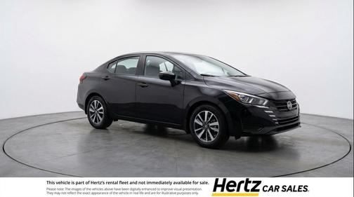 Super Black 2025 Nissan Versa 1.6 SV