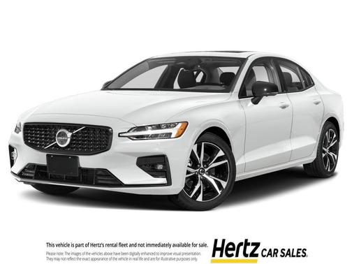 Crystal White Metallic 2024 Volvo S60 B5 Core Dark Theme