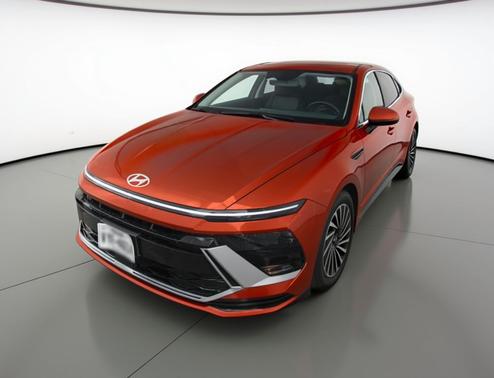 Ultimate red 2025 Hyundai SONATA Hybrid SE