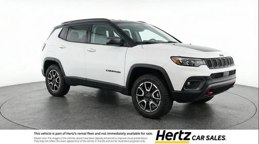Bright White Clearcoat 2025 Jeep Compass Trailhawk