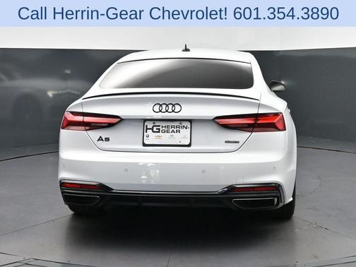 Glacier White Metallic 2024 Audi A5 Sportback 45 S Line Premium Plus