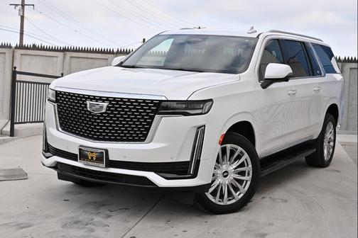 Crystal White Tricoat 2022 Cadillac Escalade ESV Luxury