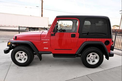 Flame Red 2002 Jeep Wrangler Sport
