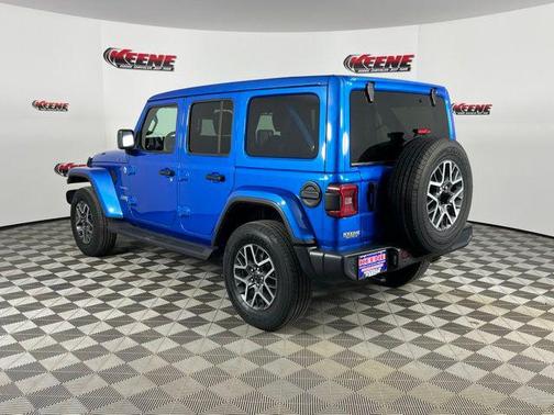 Hydro Blue Pearlcoat 2024 Jeep Wrangler 4-Door Sahara 4x4