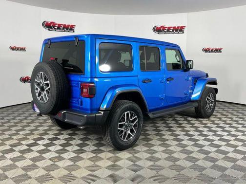 Hydro Blue Pearlcoat 2024 Jeep Wrangler 4-Door Sahara 4x4