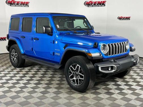 Hydro Blue Pearlcoat 2024 Jeep Wrangler 4-Door Sahara 4x4