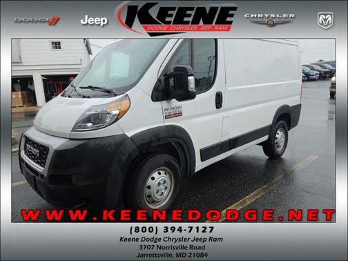 Bright White Clearcoat 2022 RAM ProMaster 1500 Low Roof