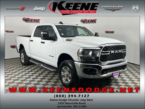 Bright White Clearcoat 2024 RAM 2500 Big Horn Crew Cab 4x4 6'4' Box
