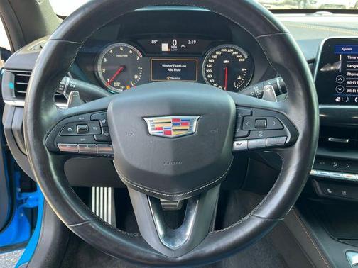 Electric Blue 2022 Cadillac CT4-V V-Series