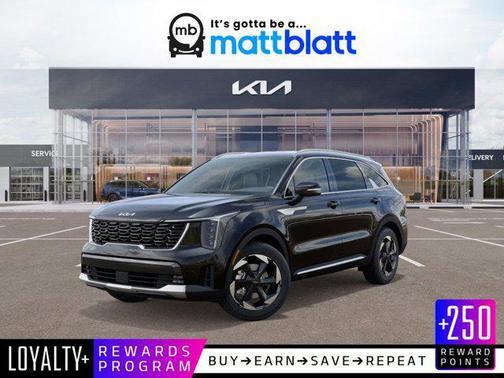 Aurora Black Pearl 2026 Kia Sorento Hybrid EX