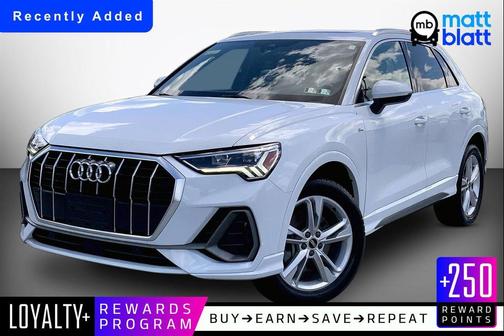 Glacier White 2021 Audi Q3 45 S line Premium Plus