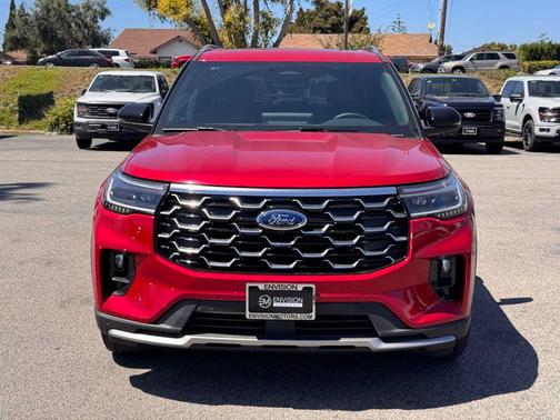 Rapid Red Metallic Tinted Clearcoat 2026 Ford Explorer Platinum