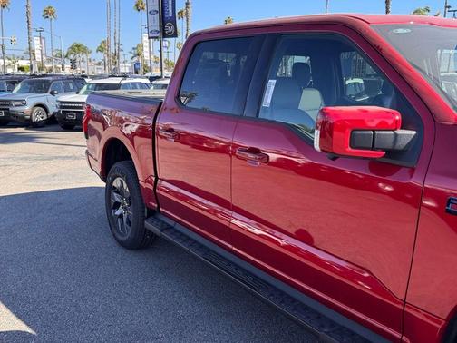 Red Metallic 2025 Ford F-150 Lightning LARIAT