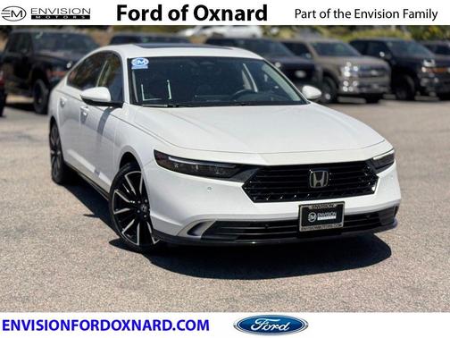 Platinum White Pearl 2024 Honda Accord Hybrid Touring