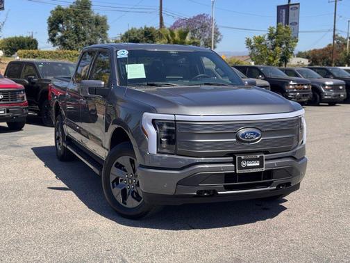 Carbonized Gray Metallic 2022 Ford F-150 Lightning LARIAT