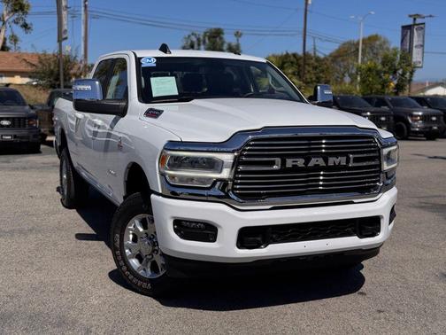 Bright White Clearcoat 2024 RAM 2500 Laramie Crew Cab 4x4 6'4' Box