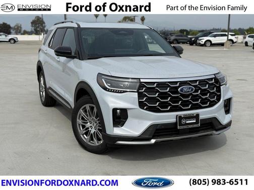 Space White Metallic 2026 Ford Explorer Platinum