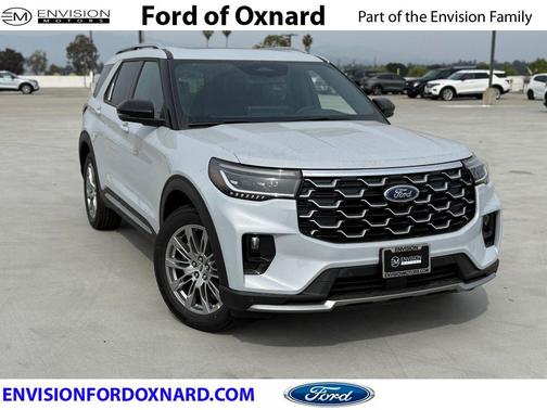 Space White Metallic 2026 Ford Explorer Platinum