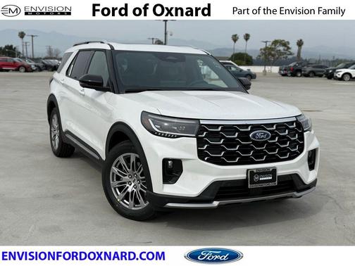 Star White Metallic Tri-Coat 2026 Ford Explorer Platinum