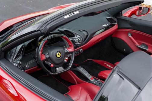 Red 2019 Ferrari 488 Spider Base