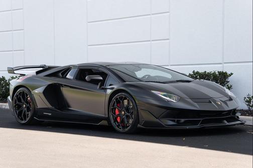 Matte Black Wrap / Under Bianco Canopus Matt Finish 2020 Lamborghini Aventador SVJ LP 770-4 SVJ Roadster