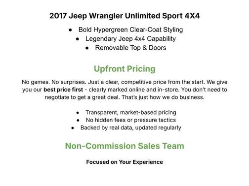 2017 Jeep Wrangler Unlimited Sport