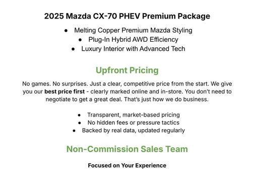 2025 Mazda CX-70 PHEV Premium Package
