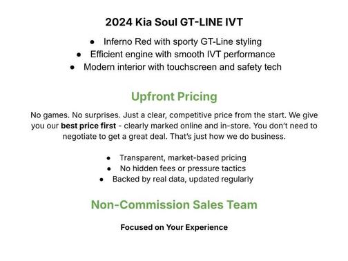 Inferno Red 2024 Kia Soul GT-Line