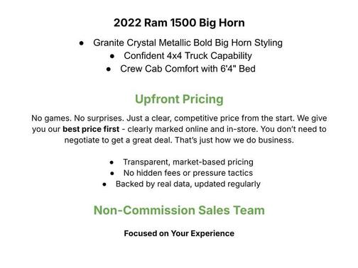 2022 RAM 1500 Big Horn/Lone Star