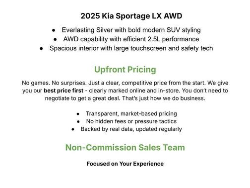 Everlasting Silver 2025 Kia Sportage LX