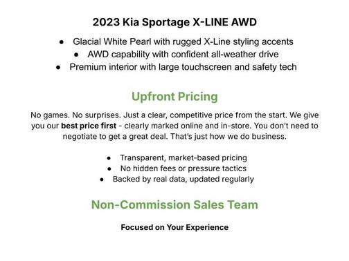 Glacial White Pearl 2023 Kia Sportage X-Line