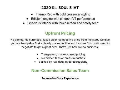 Inferno Red 2020 Kia Soul S