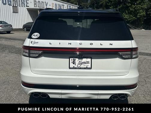 Pristine White Metallic Tri-Coat 2026 Lincoln Aviator Black Label AWD