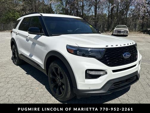 Star White Metallic Tri-Coat 2023 Ford Explorer ST